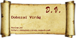 Dobszai Virág névjegykártya